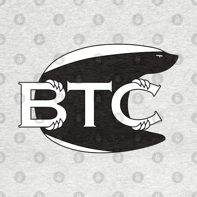 Bitcoin BTC Honey Badger Logo by EnvelopeStudio